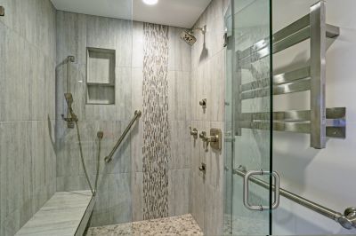 Bathroom with Custom Tile Work